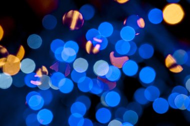 Soyut renkli bulanıklık odaklı de arka plan siyah