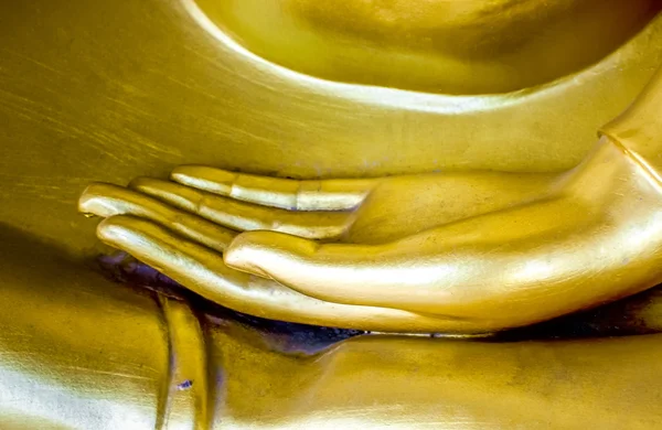 La mano della statua di Buddha Generalmente in Thailandia — Foto Stock