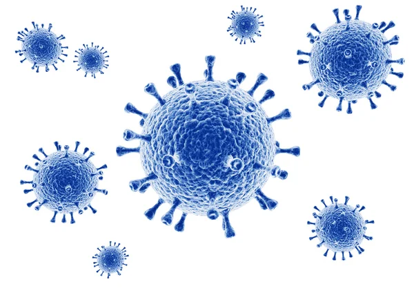 3D-rendering av ett virus — Stockfoto