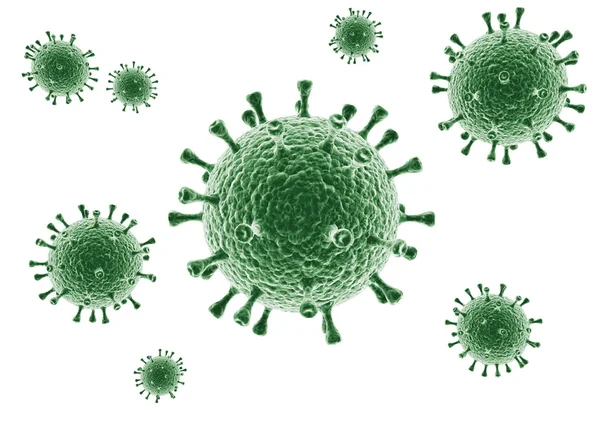 3D-Darstellung eines Virus — Stockfoto