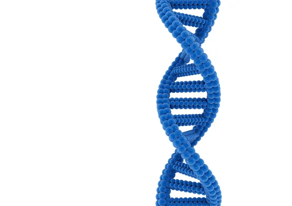 DNA na białym tle na białym tle. — Zdjęcie stockowe