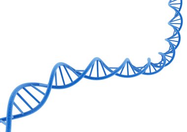 Mavi Dna. 3D çizim.