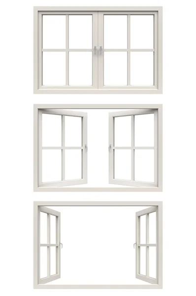 Rámeček bílého okna — Stock fotografie