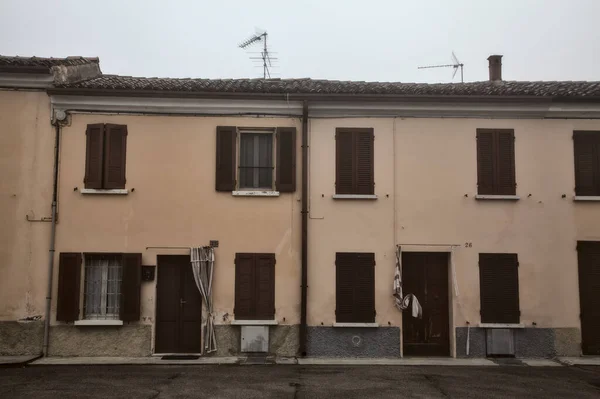 Fachada Uma Casa Campo Italiana — Fotografia de Stock