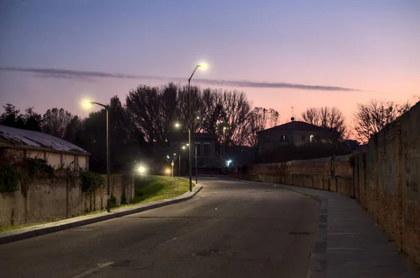 Road Sunset Autumn — Stock Photo, Image