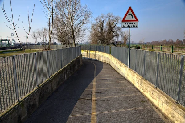 Carril Bici Campo Italiano —  Fotos de Stock