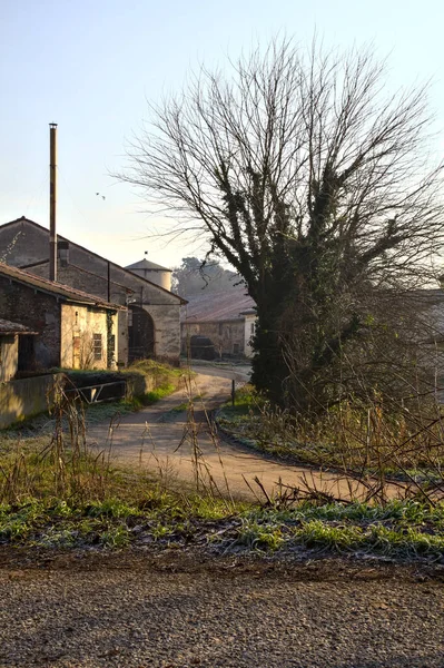 Verlaten Hof Het Italiaanse Platteland — Stockfoto