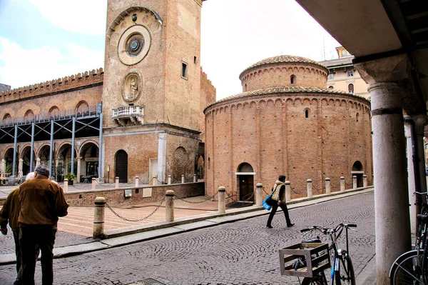 Igreja San Lorenzo Lado Torre Relógio Palácio Ragione — Fotografia de Stock