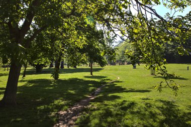 İtalya 'da bir parkta açık alan