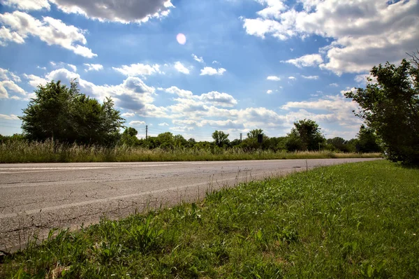 Road Italian Countryside Clear Day Summer — Stock Photo, Image