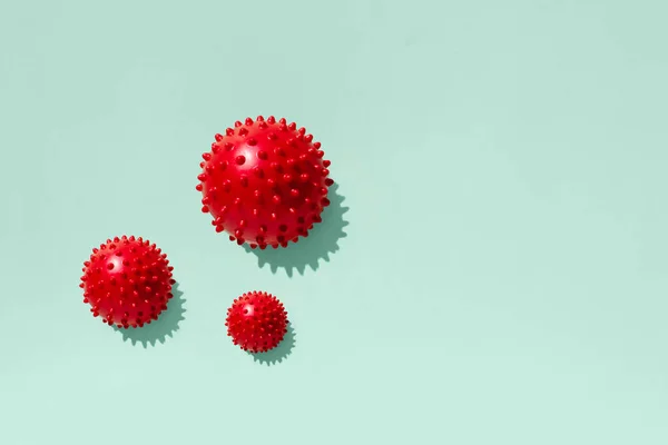 Düz koronavirüs kavramı arkaplanı