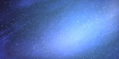 Küçük yıldızlı mavi, soyut, parlak, zarif bir arkaplan. Web ve baskılar için basit bir tatil arkaplanı