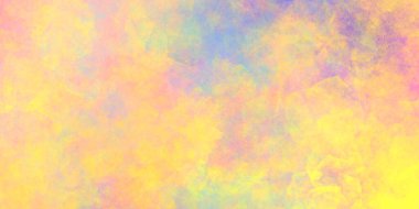 Sarı, neşeli, güneşli, soyut arka plan, suluboya lekeleri ve desen..