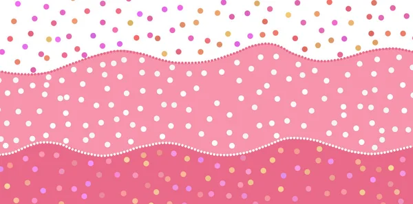 Bonito Simples Infantil Girly Luz Rosa Polka Dot Fundo Com — Fotografia de Stock