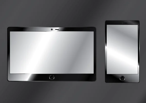 Téléphone portable et tablette — Image vectorielle