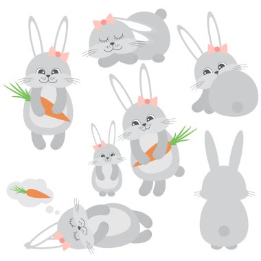 Vektör şeker Bunnies