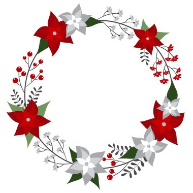 vektör Noel çelenk