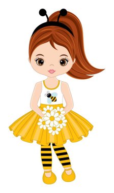 Güzel Kız Arı Antenli Saç bandı Giyiyor 