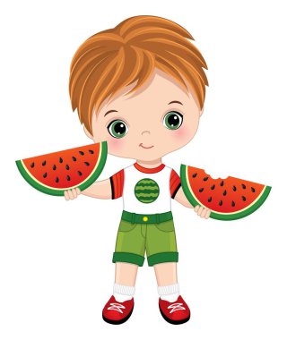 Karpuzlu şirin çocuk.