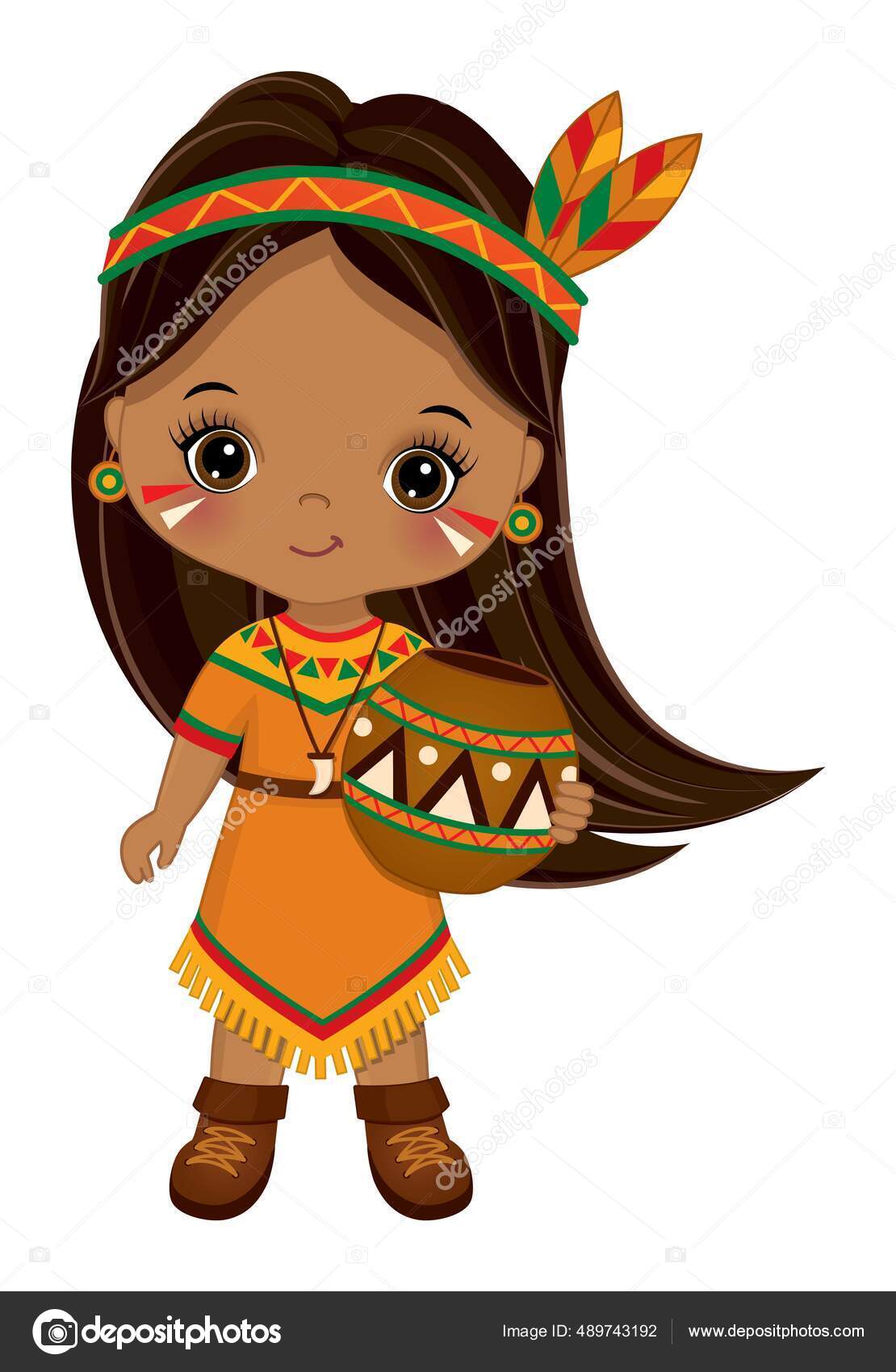 native american baby clipart