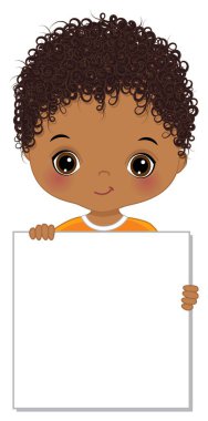 Sevimli Amerikan Yerlisi Boş Çerçeve Tutan Çocuk