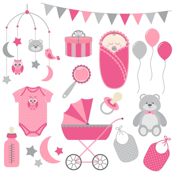 Baby girl — Stock Vector