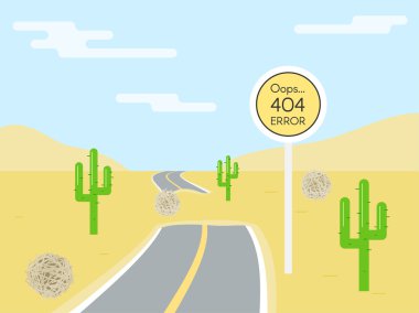 Web sitesi için 404 hata sayfası şablonu