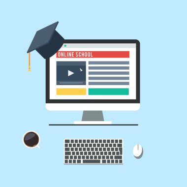 Online okul konsepti
