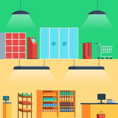 Salonu, süpermarket iç