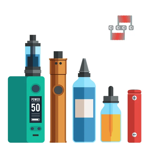Vape aygıt kümesi vektör