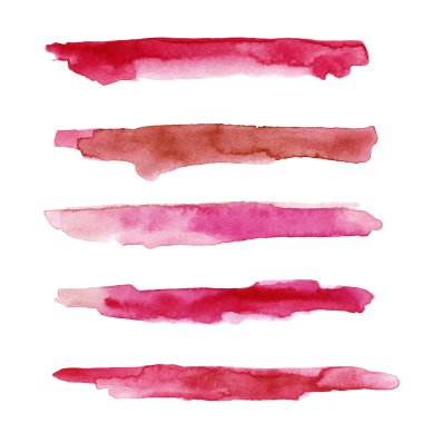 Dokulu sulu boya konturları kümesi