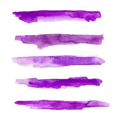 Dokulu sulu boya konturları kümesi