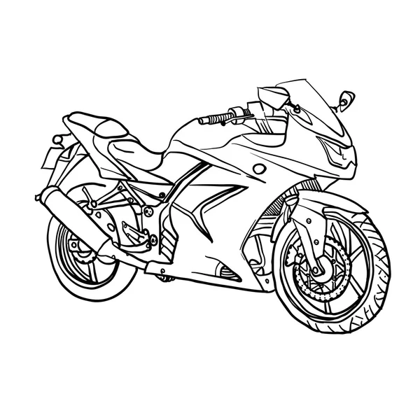 Vektor Cartoon Motobike. — Stockvektor