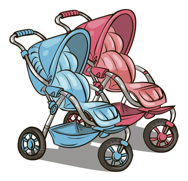 Kinderwagen — Stockvector