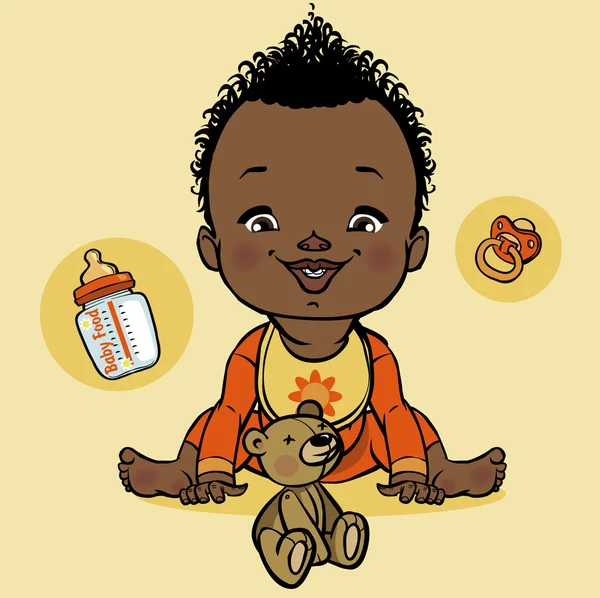 Bebe Negro Sonriente Vector Grafico Vectorial Imagenes De Bebe Negro Sonriente Vectoriales De Stock Depositphotos