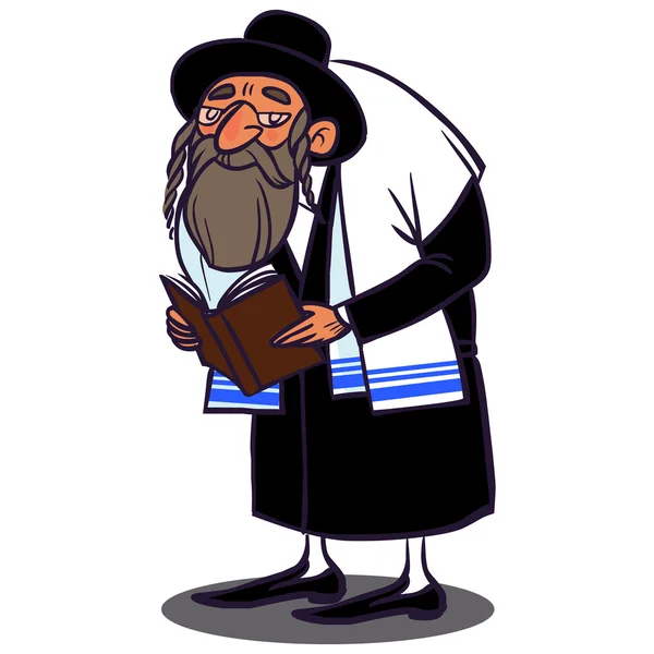 Komik vektör karikatür Derma Yahudi