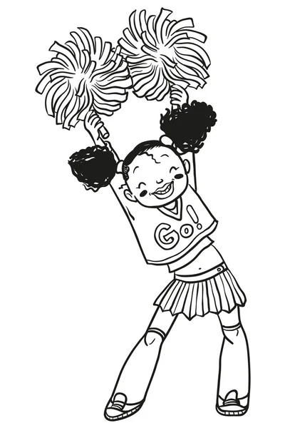 Cheerleader — Stockvector