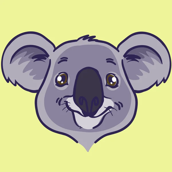 Χέρι που εικονογράφηση του χαριτωμένο koala. διάνυσμα — Διανυσματικό Αρχείο