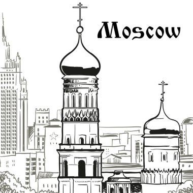 Moskova vektör çizim. 