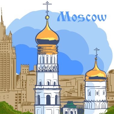 Moskova vektör çizim. 