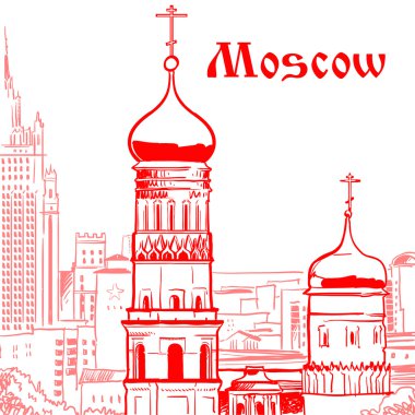 Moskova vektör çizim. 