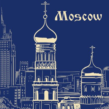 Moskova vektör çizim. 