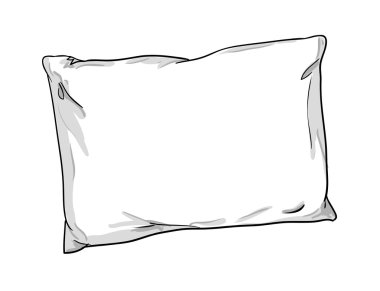 illustration of pillow sketch