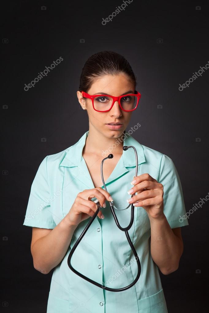 Stethoskop nackt frau doktor photo 55