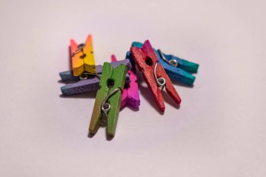 çok renkli mandalların soyut fotoğraf kompozisyonu