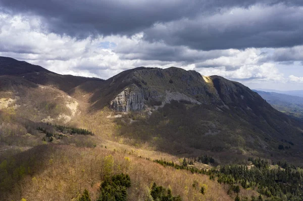 Luftaufnahme Der Pania Corfino Der Toskana Der Garfagnana — Stockfoto