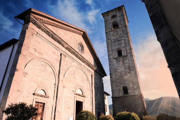 Centro Histórico Castelnuovo Toscana Garfagnana —  Fotos de Stock