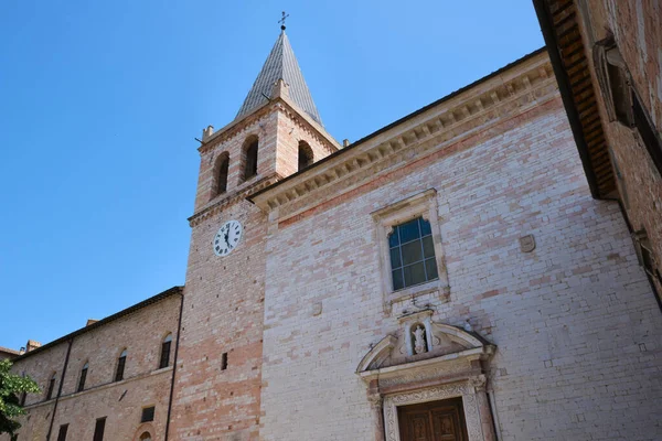 Iglesia Santa Maria Maggiore Ciudad Medieval Spello Umbria —  Fotos de Stock