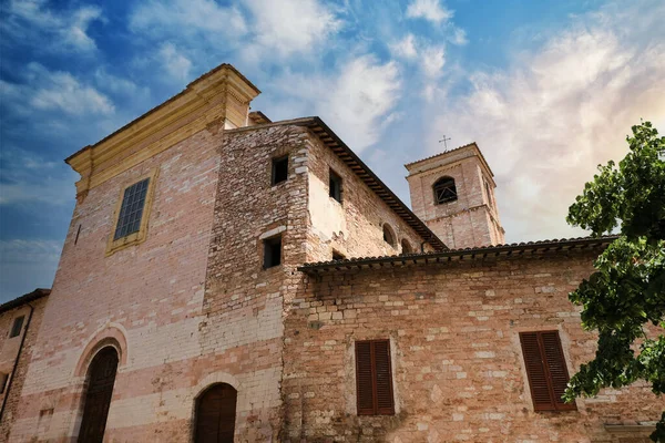 Iglesia Sant Andrea Ciudad Medieval Spello Umbria —  Fotos de Stock