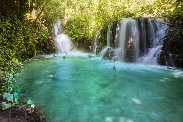 Kleine Watervallen Van Menotre Foligno Umbria — Stockfoto
